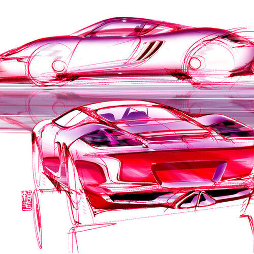 &raquo;Porsche - The Design Book&laquo;: Strichf&uuml;hrung