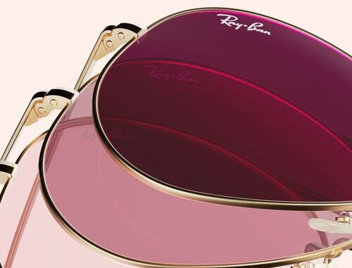 The Ray-Ban Aviator with Transitions Colour Touch glasses
