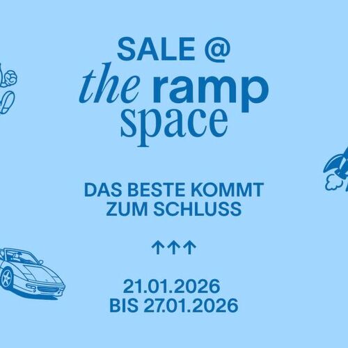 Sale @ the ramp space: Leise gehen? Nicht unser Stil.